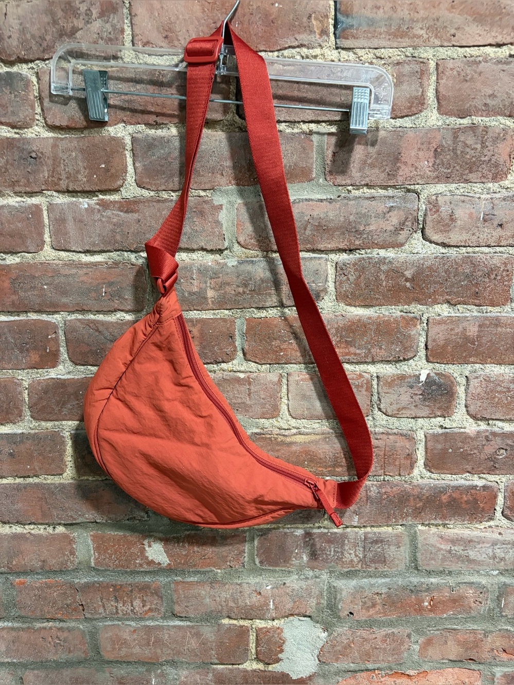 Belly bag burnt orange larger size Sling Bag with adjustable strap